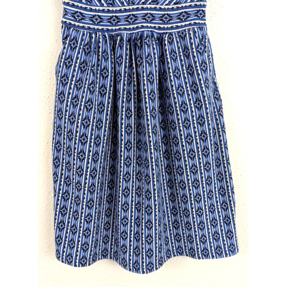 Maeve Anthropologie sz 4 Lazuli Dress Fit & Flare knit sleeveless tank blue 3944 - Picture 3 of 6